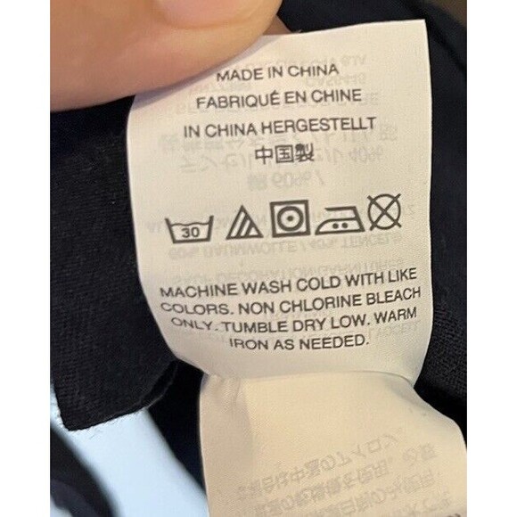 J Crew Navy White Embroidered Puff Sleeve Boho Peasant Blouse Size Medium - Picture 6 of 9